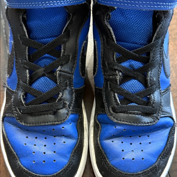 Nike Kids Black and Blue High-Top Sneakers - Picture 8 of 11